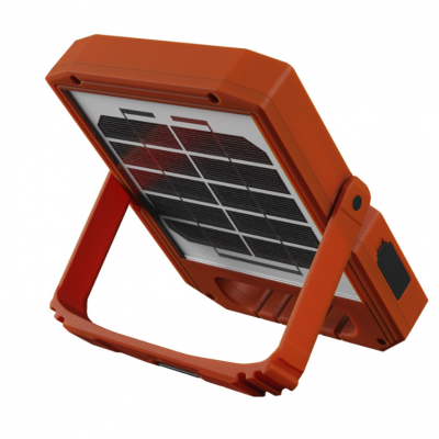 Przenośny, kompaktowy naświetlacz solarny z funkcją powerbanku NOCTIS SOLARIS TECHNIC 10W IP54 pomarańczowy SPECTRUM (SLI051001CW)